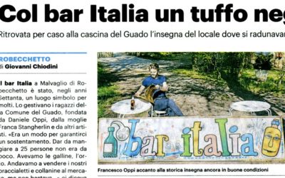 Il Giorno dà la notizia del bel ritrovamento al Guado