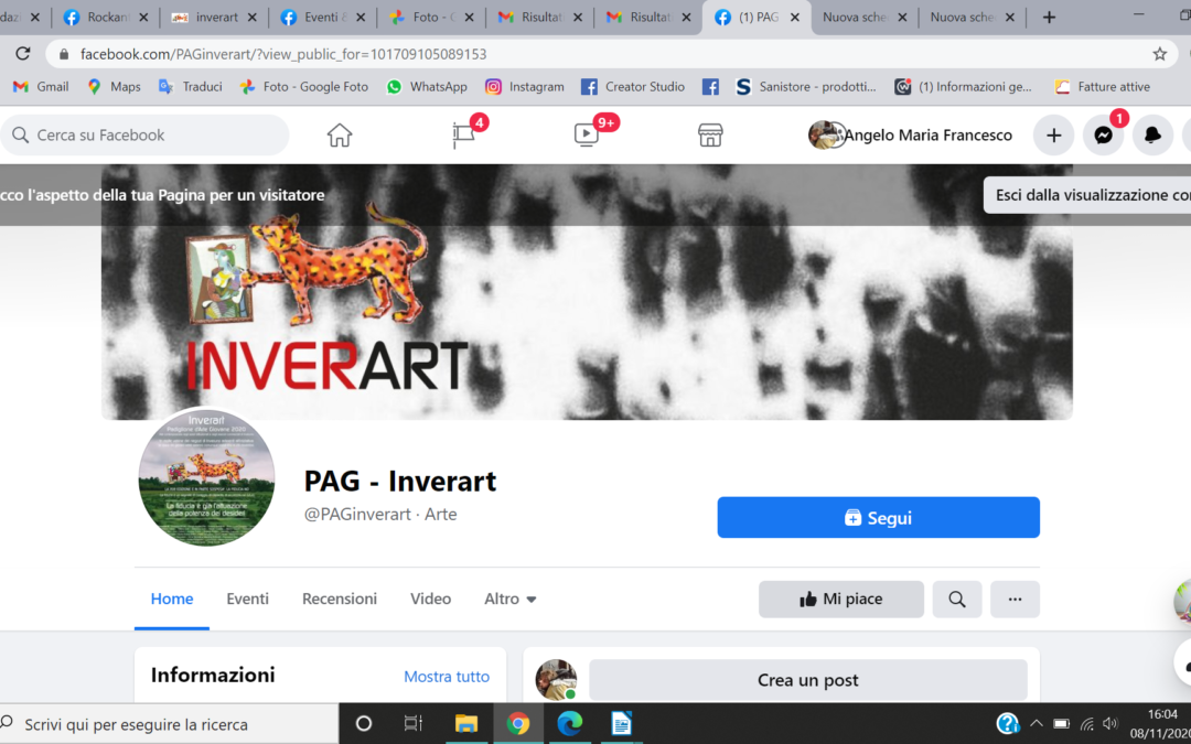 PAG-Inverart – online anche su facebook